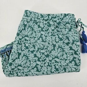J. Jill Women’s Floral Linen Shorts Sz PM